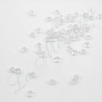 Perlas Facetadas - 4 mm. - Cristal 40