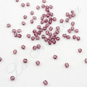 Faceted pearls - 4 mm. - Amathysta 42