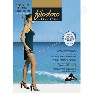 Stocking Absolute Summer 8 Stay-up and Anti-sliding - "Filodoro"